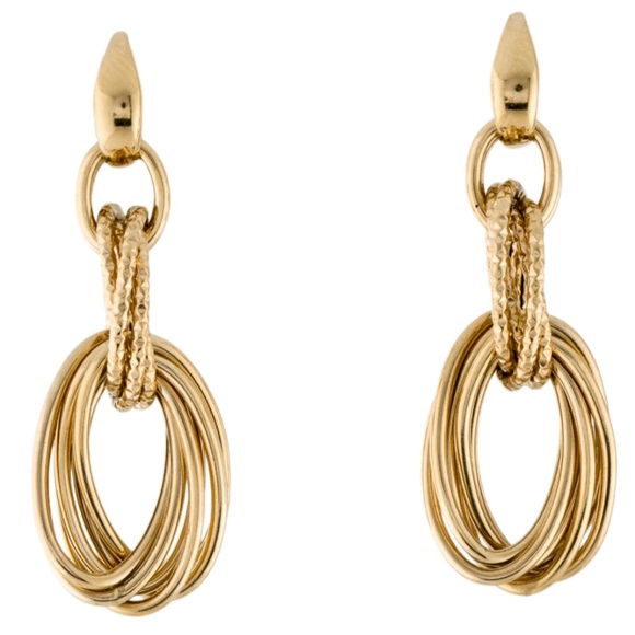14K Orval Link Drop Earrings - Picture 1 of 3